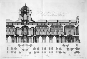 Entwurf für den Königspalast von Caserta, 1756
